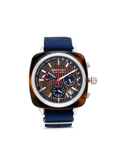 Briston Watches Clubmaster Regatta 42 Mm In Brown