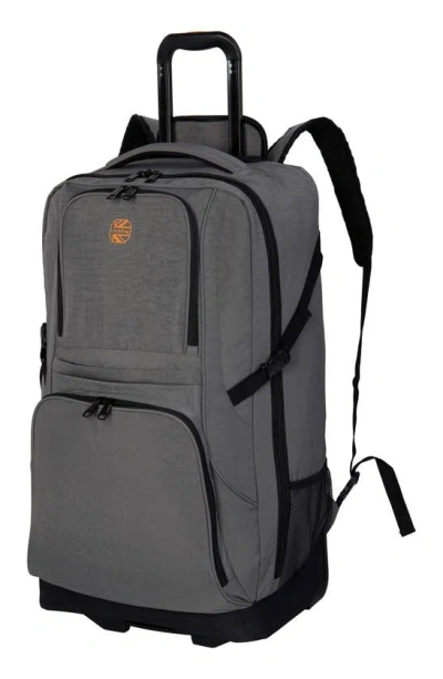 backpack nauru travel Britbag Nauru 32-inch Rolling Travel Backpack In Charcoal