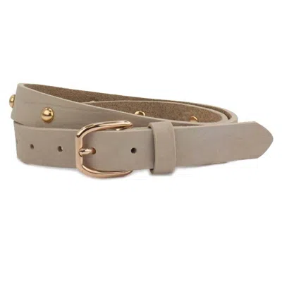 British Belt Co. Women's Nubuck Studded Belt In Suma In Multi