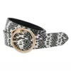 British Belt Co. Women's Sammy Snake Mono Leather Belt In Gold Tone Snake