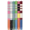 British Colour Standard Assorted 6-pack Stripe Dinner Candles In Multi