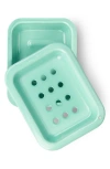 British Colour Standard Enamel Soap Dish In Eau De Nil