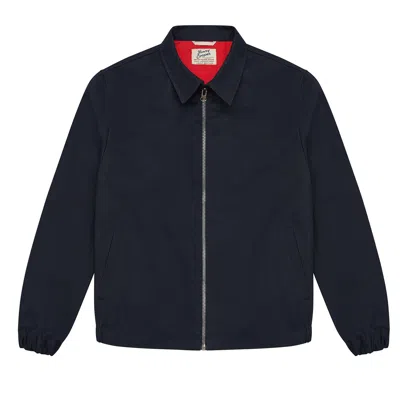 British Vintage Boxing Men's Blue Henry Cooper Harrington Jacket
