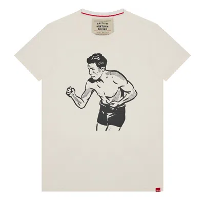 British Vintage Boxing Men's White Aldgate Sphinx T-shirt In White