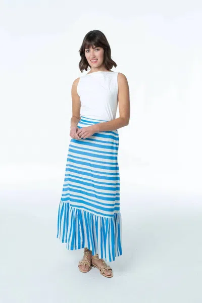 Briton Court Brianna Skirt In Blue In Multi