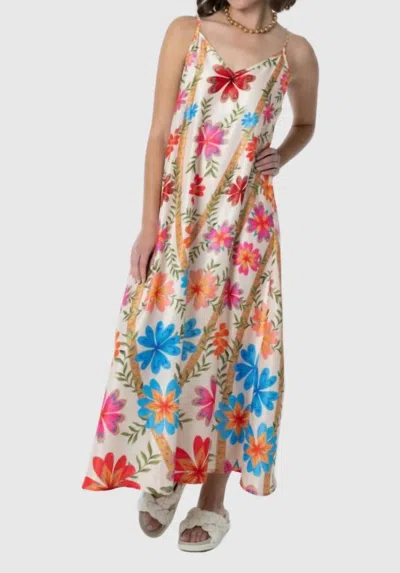 Briton Court Camille Slip Dress In Cream In White