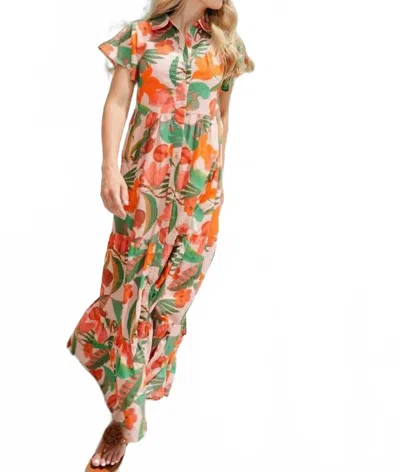Briton Court Frenchi Dress In Pink Multi