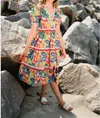 Briton Court Gigi Midi Dress In Limelight In Green