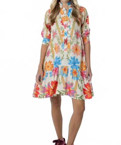 Briton Court Gracie Mini Dress In Garden Party Floral In Multi