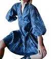 Briton Court Hattie Mini Dress In Dutch Blue