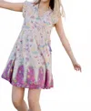 Briton Court Josie Mini Dress In Cream In White