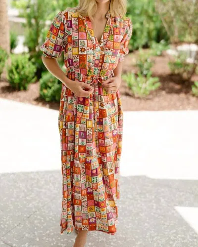 Briton Court Kayley Midi Dress In Floral Motif
