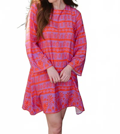 Briton Court Nina Mini Dress In Magenta In Pink