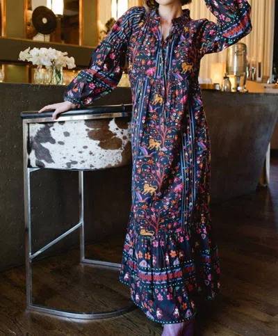 Briton Court Ollie Maxi Dress In Blue