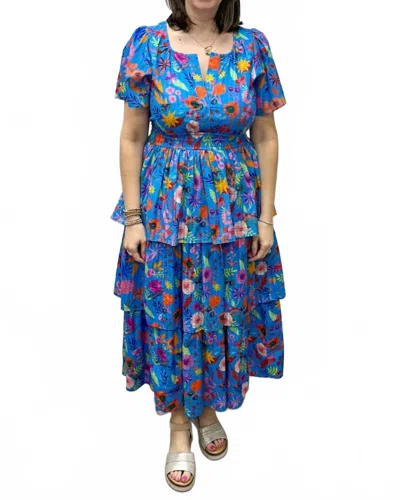 Briton Court Willow Maxi Dress In Blue