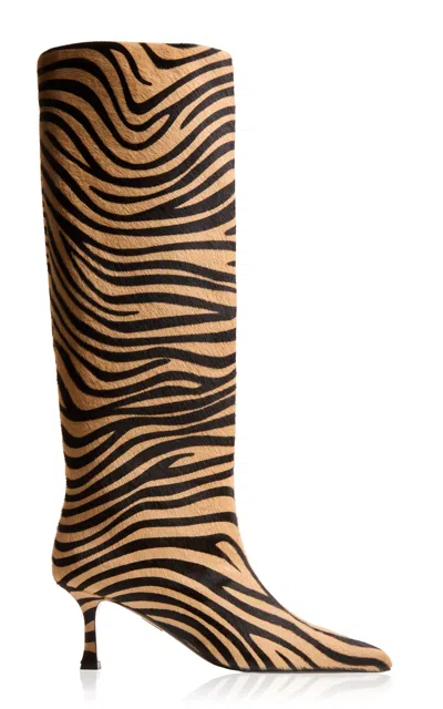 Britt Netta Odette Calf Hair Boots In Animal Print