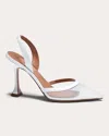 Britt Netta Women's Esme 95 Mesh Pointed-toe Slingback In White
