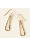 Britta Ambauen Herkimer Diamond Raindrop Earrings In White