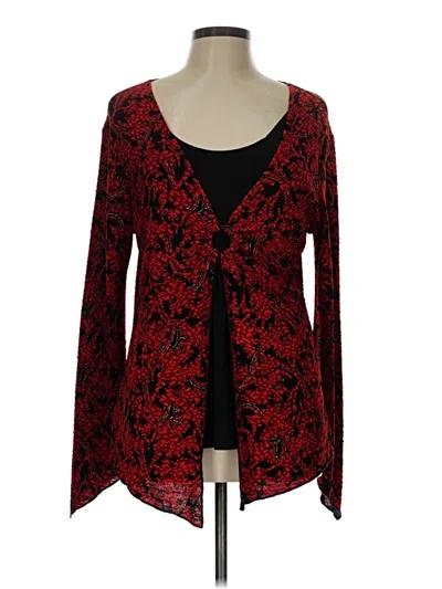 Pre-owned Brittany Black Blazer Jacket In Red