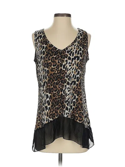 Pre-owned Brittany Black Sleeveless Blouse In Black