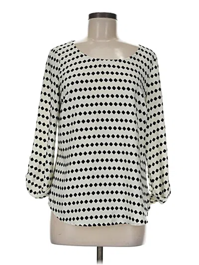 Pre-owned Brixon Ivy 3/4 Sleeve Blouse In White