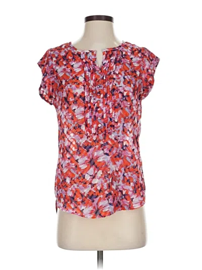 Pre-owned Brixon Ivy Short Sleeve Blouse In Pink