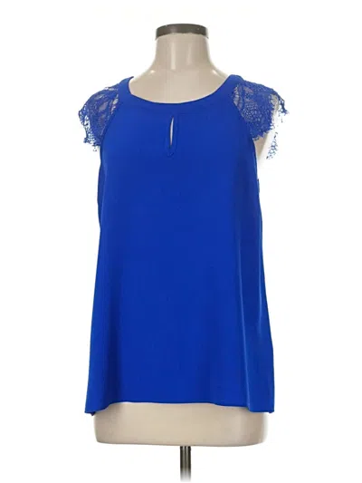 Pre-owned Brixon Ivy Sleeveless Blouse In Blue