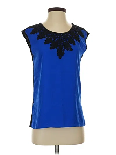 Pre-owned Brixon Ivy Sleeveless Blouse In Blue