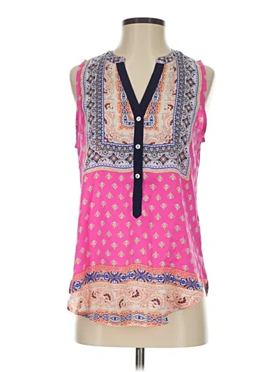 Pre-owned Brixon Ivy Sleeveless Blouse In Pink