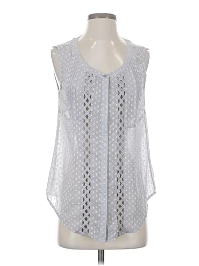 Pre-owned Brixon Ivy Sleeveless Blouse In Silver