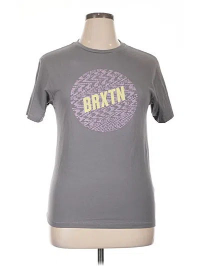 Pre-owned Brixton Active T-shirt In Gray
