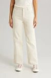 Brixton Alameda Cotton Utility Pants In Brown