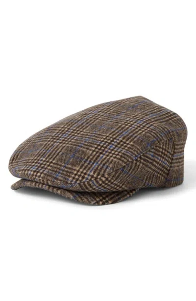 Brixton Barrel Driving Cap In Brown