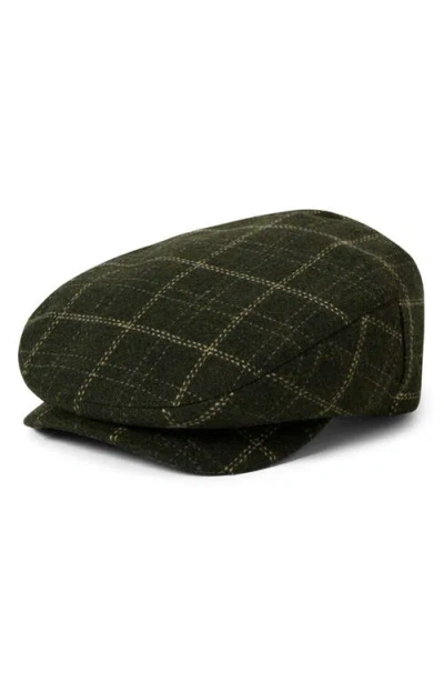 Brixton Barrel Driving Cap In Green