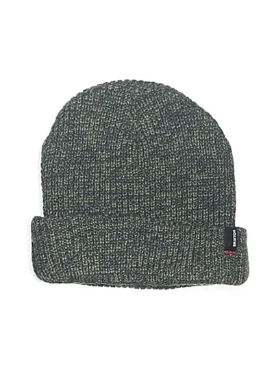 Pre-owned Brixton Beanie Hat In Green