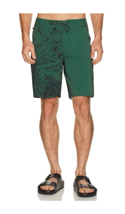 Brixton Blitz Boardshort 19 Swim Trunk In Green