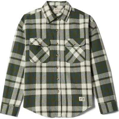 Brixton Bowery Plaid Cotton Overshirt In Multi