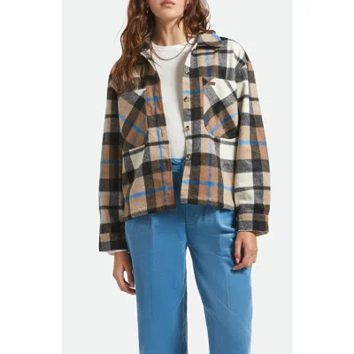 Brixton Bowery Plaid Flannel Button-up Shirt In Multi