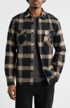 Brixton Bowery Standard Fit Plaid Heavyweight Cotton Flannel Button-up Shirt In Multi