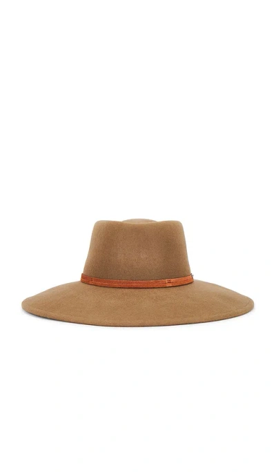 Brixton Brenton Convertabrim Fedora In Tobacco Brown