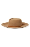 Brixton Brenton Convertabrim Fedora In Brown