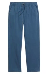 Brixton Broadway Relaxed Elastic Waist Pants In Washed Denim Blue