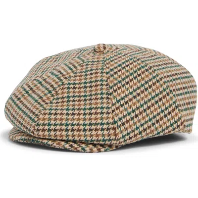 Brixton Brood Driving Cap In Brown