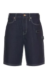 Brixton Builders Carpenter Baggy Short In Blue