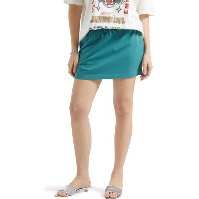 Brixton Carefree Organic Cotton Lounge Skirt In Green