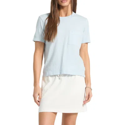 Brixton Carefree Organic Cotton Pocket T-shirt In Blue