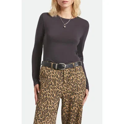 Brixton Carefree Slim Fit Organic Cotton T-shirt In Black