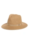 Brixton Carolina Packable Straw Hat In Brown