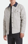 Brixton Cass Engineer Stripe Quilted Jacket In Multi