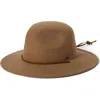 Brixton Cedar Packable Wool Felt Fedora In Brown